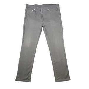 Levis Gray 511 Slim Fit Stretch Denim Jeans Mens 38x32